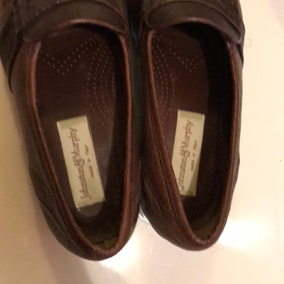 Johnston and Murphy lizard loafers men’s 8.5